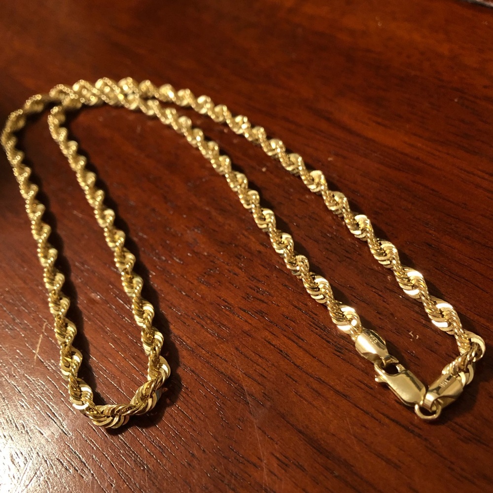 10k gold Rope chain